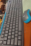 罗技（Logitech）MK275 键鼠套装 无线键鼠套装 办公键鼠套装 全尺寸 商务键鼠套装 带无线2.4G接收器 黑蓝色 实拍图