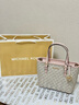 MICHAEL KORS迈克高仕 MK Jet Set  travel 女士迷你老花托特包 菜篮子 香草白/浅粉色 640 迷你 实拍图