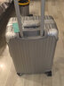 飞流（FREELEO）防刮耐摔铝框拉杆箱男行李箱女万向轮旅行箱包学生密码箱皮箱子 经典款·靓银灰【一体铝框·隐藏挂包功能】 24英寸 【黄金尺寸/上学/出差/旅游】 实拍图