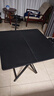 曙亮折叠桌 餐桌 便携式 户外摆摊 小桌子 家用简约租房 80*80*74黑色 实拍图