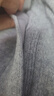 优衣库男装女装柔软绵羊毛V领针织开衫/毛衣毛衫外套478547 04 烟灰色 L /175/100A 实拍图