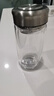 富光玻璃杯双层 带茶隔高硼硅玻璃水杯 茶水分离车载泡茶杯子男400ml 实拍图