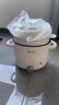美的（Midea）电煮锅 泡面火锅宿舍小电锅 电蒸锅 多功能家用电热锅 2.6L蒸煮一体 小型2-3人用 配带蒸笼XZE2076 实拍图