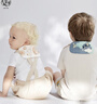 babycare隔汗巾儿童纯棉吸汗巾3-6岁宝宝纱布凯斯利天青-24*42cm-3条装 实拍图