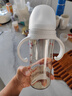 贝亲ppsu奶瓶 新生儿奶瓶 宽口径宝宝水瓶 婴儿喝奶瓶 儿童离乳吸管瓶 330ml 带LL奶嘴（9个月+） 实拍图