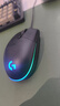 罗技（G）G102第二代游戏鼠标 RGB流光灯效鼠标 轻量化  游戏级8000DPI传感器 黑色 200-8000DPI 实拍图