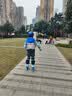 米高轮滑鞋儿童溜冰鞋直排轮可调透气培训初级教学推荐旱冰鞋软面系列 蓝色 MI0 L 实拍图