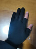 垂钓户外骑行快递外卖专用防滑手套露二指耐磨可触屏男女通用 黑色【1双】 实拍图