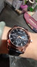 【网红爆款】商务腕表石英运动表休闲皮带男女手表 黑色 实拍图
