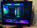 乔思伯（JONSBO）D32 PRO版黑色 MATX桌面小机箱(侧透/主板/背线可调/支持背插MATX主板/ATX电源/240冷排位) 实拍图