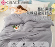 洁丽雅（Grace）纤维被子被芯加厚双人四季被芯被褥秋冬被6斤 灰色200*230cm  实拍图
