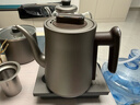开品全自动双壶上水纯钛茶台烧水壶电热水壶 恒温24小时电茶炉 嵌入式一体机茶盘电茶壶泡茶专用一体机 1L 【纯钛 双上水】20X37CM 三壶款式 实拍图