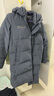 雪中飞秋冬新款时尚休闲舒适廓形男士“H”版型印花立领连帽羽绒服男 钢铁灰|8224 L /175/96A 实拍图