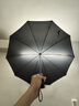 天堂 加大雨伞三折 晴雨两用商务伞经典格纹10骨大雨伞男女 黑色 实拍图