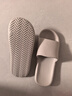 京东京造【抗菌皮纹拖】eva软弹家居防臭浴室新款拖鞋女士 燕麦色 35-36 实拍图