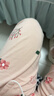 猫人防螨抗菌纯棉女士睡衣女花朵印花开衫家居服粉色XL 实拍图