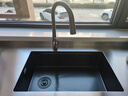 恒洁（HEGII）水槽大单槽 厨房纳米手工水槽洗菜盆一体盆HMB911-70-SN(含龙头) 实拍图