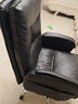 英斯迪尔（INSDEA）家用老板椅舒适久坐办公椅电脑椅可躺靠背椅书房书桌商务沙发座椅 黑色+脚踏-纳米皮【高弹海绵】 钢制脚 实拍图