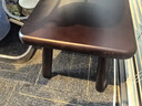喻品实木凳子家用简约矮凳小板凳方凳客厅沙发脚踏凳换鞋HK5238胡桃色 实拍图