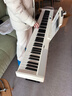 特伦斯折叠钢琴88键便携式电钢琴成人儿童电子琴重力度键盘V30pro钢琴 时尚白+专用琴包+Z琴架 实拍图