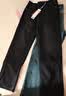 森马（Semir）牛仔裤女冬加绒做旧长裤女生保暖显腿长ins潮直筒裤103724124011 实拍图