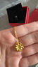 周六福牡丹花黄金项链足金999吊坠生日礼物计价AC062228约5.32g42+2cm 实拍图