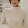 班尼路（Baleno）米色半高领加绒打底衫女2025新款内搭德绒长袖t恤女装上衣秋冬季 实拍图