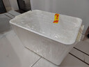SPACEXPERT 衣物收纳箱特大号塑料整理箱车载储物箱60L白色 1个装 带轮 实拍图