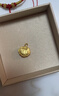 六福珠宝新年礼物 黄金吊坠长命百岁锁足金周岁礼不含项链 计价 约1.90克 实拍图