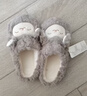 名创优品（MINISO）羊咩咩棉拖鞋女冬季包跟家居室内厚底月子毛毛拖鞋深灰38-39 实拍图