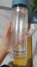 富光男女士双层玻璃杯 高硼硅玻璃304茶隔水杯子 带茶隔泡茶杯400ml 实拍图