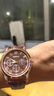 正品男士手表高档休闲石英表简约气质男表皮带高颜值罗马时尚腕表 咖啡色指挥官款 实拍图