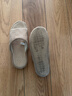 远港亚麻拖鞋女室内家居家用四季防滑防臭布艺软底棉麻木地板男春秋季 奶茶色 38-39 (适合37-38脚) 实拍图