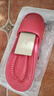 稻草人拖鞋男士居家用洗澡防滑浴室内户外穿情侣厚底静音女凉拖 红40-41 实拍图