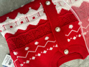 迪士尼儿童毛衣红色女童宝宝过年衣服冬季新款针织衫打底衫女童拜年服 晒单实拍图