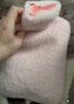 ⭐加厚防爆⭐热水袋 注水式暖手宝 暖腰暖被窝毛绒可拆洗暖水袋 灰色仿兔绒外套+内胆 1000ML-中号暖手 实拍图