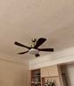 源氏木语中古大风力吊扇灯中式实木电风扇灯护眼吊灯客厅餐厅智能新全光谱 吊杆46寸古铜-全光谱-变频-遥控 实拍图
