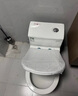 松鲸 卫浴家用马桶坐便器大冲力超漩虹吸式静音连体座便器小户型马桶 升级款【超大冲力】300坑距 实拍图