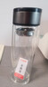 【京东物流配送】高硼硅双层玻璃杯大容量泡茶杯水杯子茶水分离杯 【双层加厚】茶杯350ml1只 实拍图