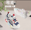 牧童学步鞋男春秋小童闪灯机能鞋女童轻便软底宝宝鞋 星球蓝/革面 24 实拍图