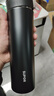 苏泊尔（SUPOR）保温杯男女款水杯316L不锈钢泡茶杯大容量商务便携车载杯子送礼物 500ML-儒雅黑 实拍图