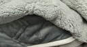 京东京造三层加厚仿羊羔绒毛毯 可铺可盖寒冬保暖毯子 摩登灰1.5x2m 实拍图