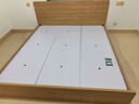 全友家居 北欧原木风板式床1.8米x2米主卧室简约现代家用木板双人床 实拍图