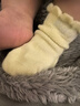 全棉时代儿童袜子7A抗菌婴幼儿宝宝纯棉中筒袜 黄白绿 10-12cm 实拍图