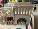 芭蕾鹿滑滑梯儿童室内家用宝宝滑梯秋千二合一家庭多功能游乐场小型乐园 城堡款组合【卡其棕】+过道+平台+画板 实拍图