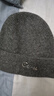 CACUSS纯羊毛帽子男冬季保暖毛线帽休闲针织帽大头围套头帽大 雅灰 实拍图