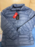京东京造【air+零压排骨羽绒】轻薄羽绒服男外套冬90鸭绒立领  薄雾蓝2XL 实拍图