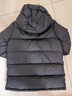 保姆鹅  【风墙】儿童羽绒服宝宝中长款护脸加厚外套保暖童装[NG2664] 炭黑 130 实拍图