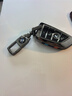 沃霆适用宝马汽车x5钥匙套5系530车x3x7x1男3系i3壳7系合金壳钥匙包扣 A款-枪色+按键款（配金属扣） 实拍图