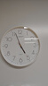 康巴丝（Compas）挂钟客厅钟表 简约石英钟表挂墙时钟卧室挂表 C3219B纯洁白 35cm 实拍图